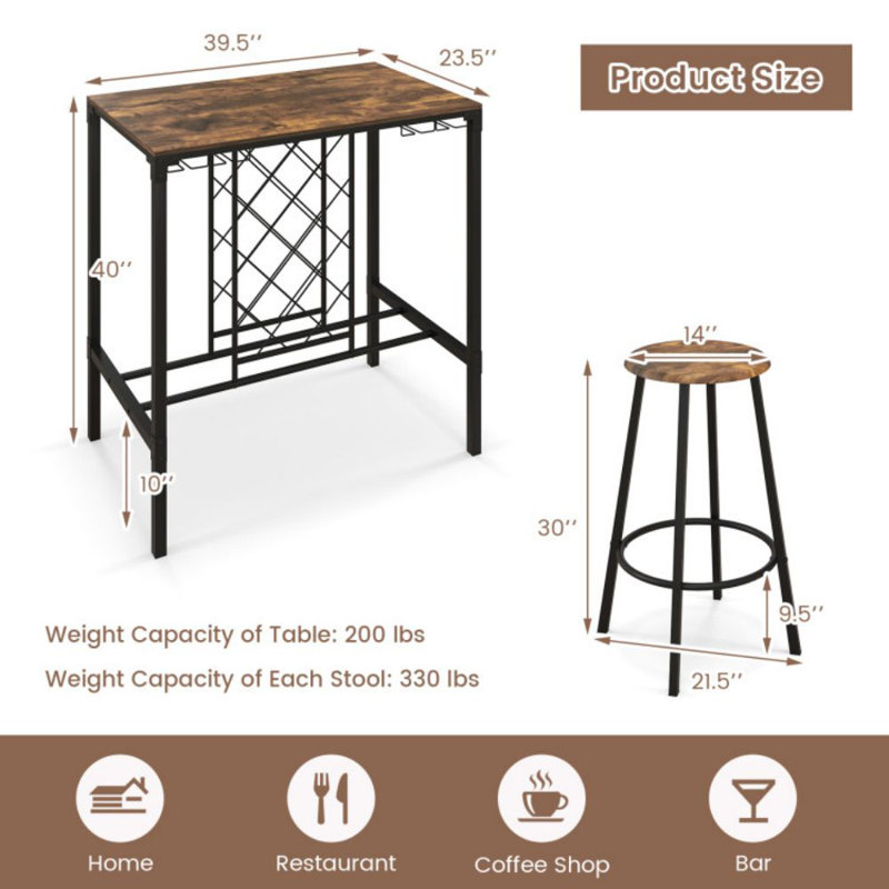 4 - Person Four Leg Dining Set