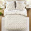 Édredon simple, motif floral avec froncement élastique et étreinte douce, microfibre respirante, confort toutes saisons, standard 100, édredon 2 pièces sans effort, froncement moelleux, machine-137641956-137641958