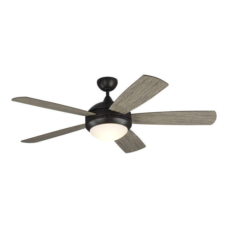 52'' Ceiling Fan with LED Lights, Aged Pewter