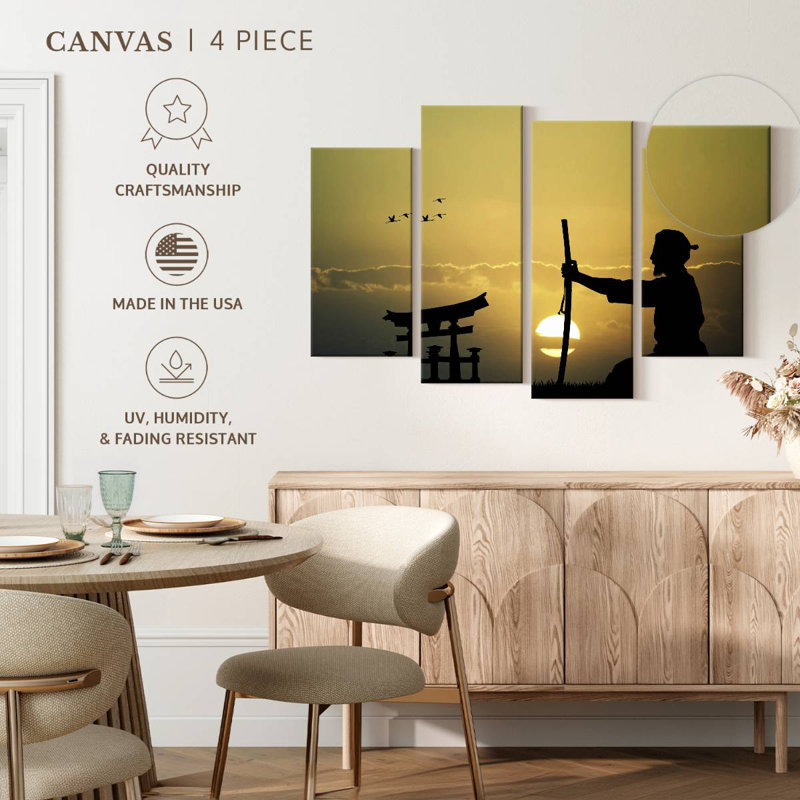Leisha Samurai Meditation, 54'' H x 84'' W