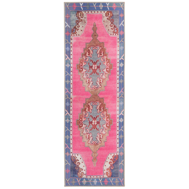 Oppie Performance Chenille Oriental Indoor Rug, Runner 2' x 6'
