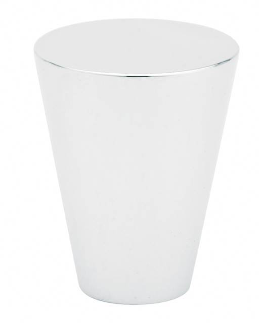 Conical Knob, 0.5" H x 0.5" W x 1" D, Polished Chrome
