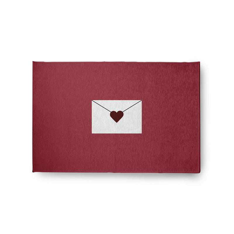 Tapis en chenille Love Love, Rectangle 2 pi x 3 pi