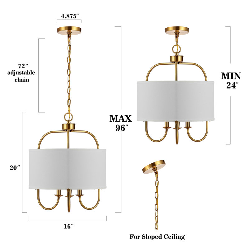 Firsdon 3 - Light Single Pendant, Gold