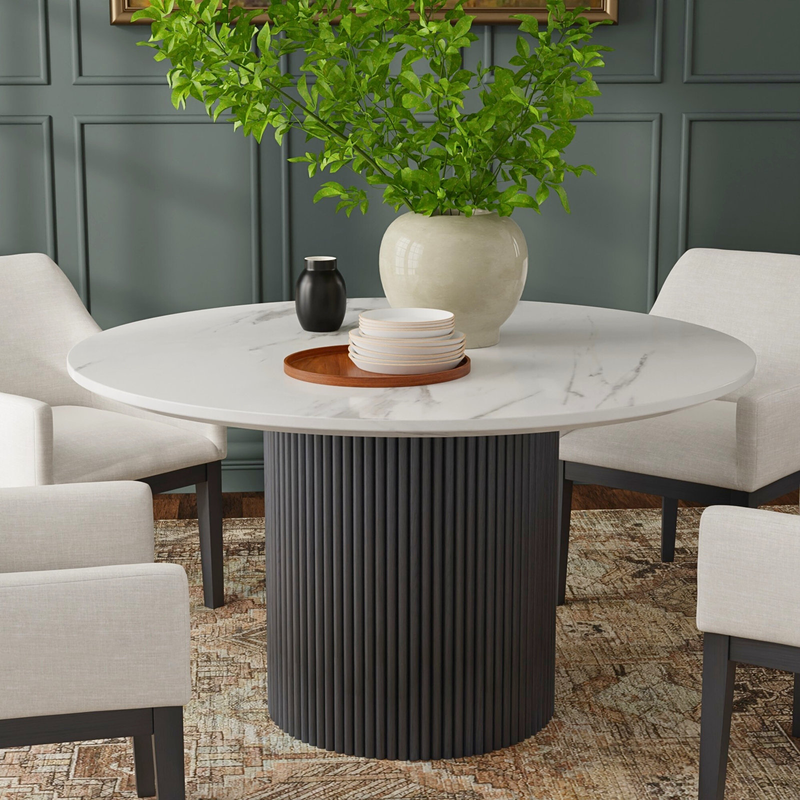 Fairmont 54" Dining Table, Black