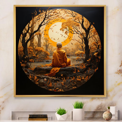 " Minimalism Orange Buddhism Guru IV "
