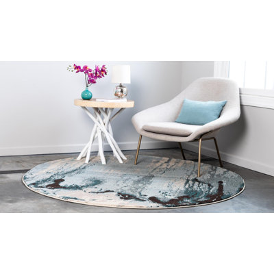 Eddins Washable Abstract Indoor Rug