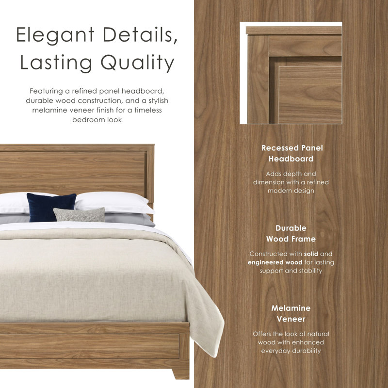 Antibes Rowane Panel Bed, Queen