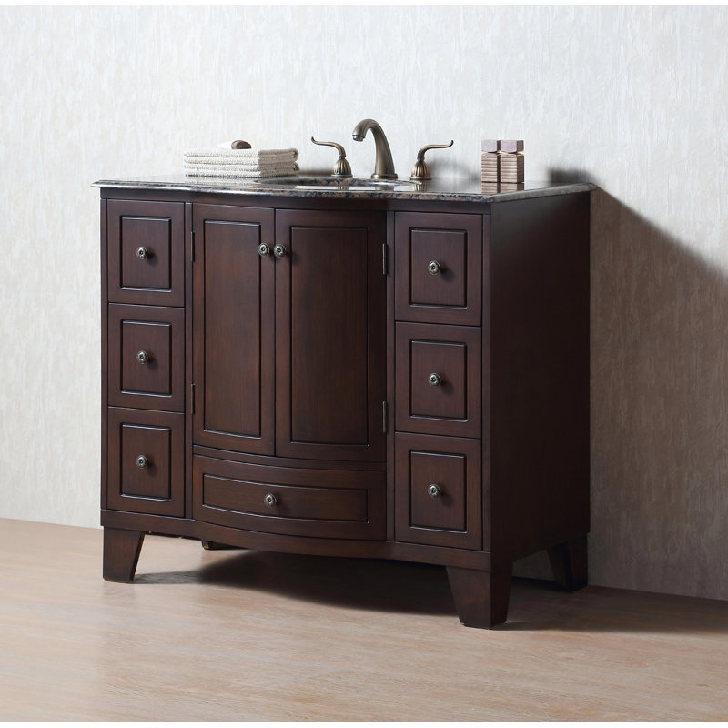 40'' Single Bathroom Vanity with Granite Top
