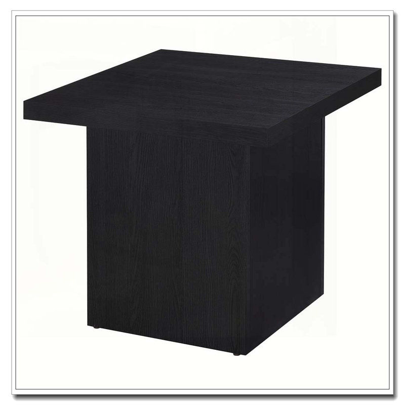 Table de bout carrée noire Exeter