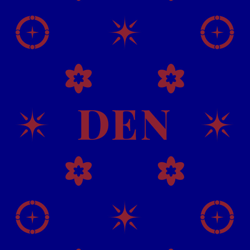 Coussin Denver Basketball, Rouge / bleu marine / rouge