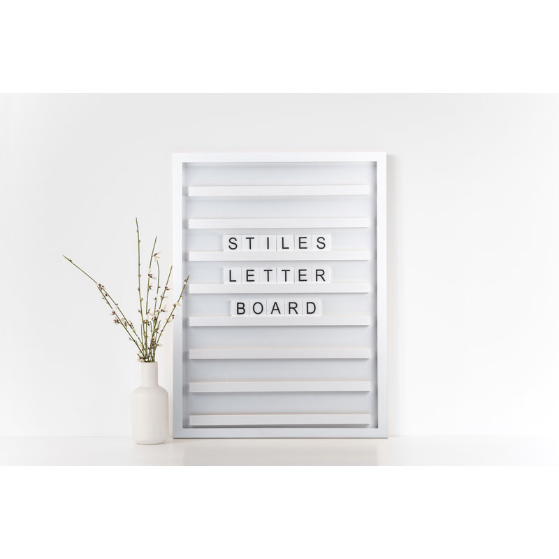 JUT MADE Magnetic Letter Board - Changeable Letter Tray
