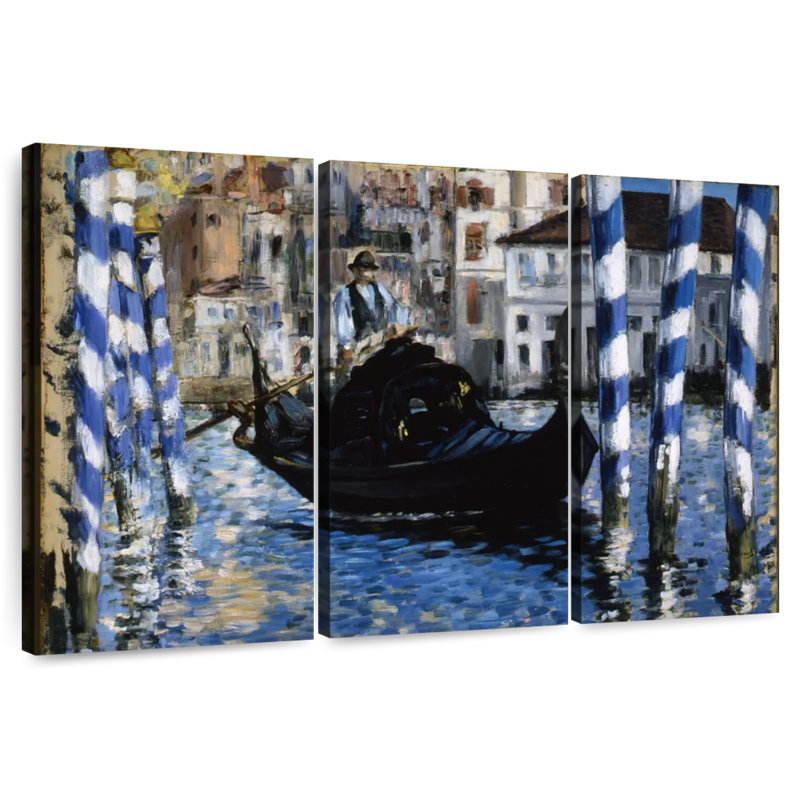 Le Grand Canal, Venise, 1875, H 28 po x l 45 po