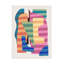 «Little Dean», art abstrait sur toile à rayures abstraites 17-105648035