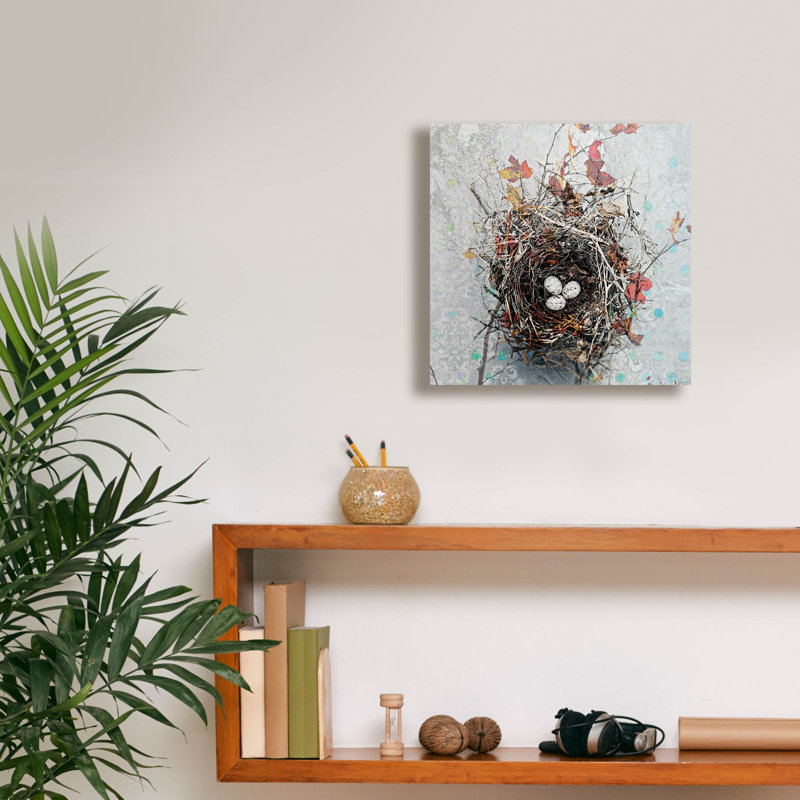 «Nest» par Elena Ray, art mural sur toile, H 12 po x l 12 po x P 0,75 po