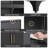 Kitchen Pantry Cabinet, 60 Inch Tall Pantry Storage Cabinet with Doors and Adjustable Shelves, Metal Storage Cabinet with Golden Handles for Dining, Living Room, Assembly Required, Black-581312432
