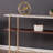 Faux Marble Console Table, With Storage