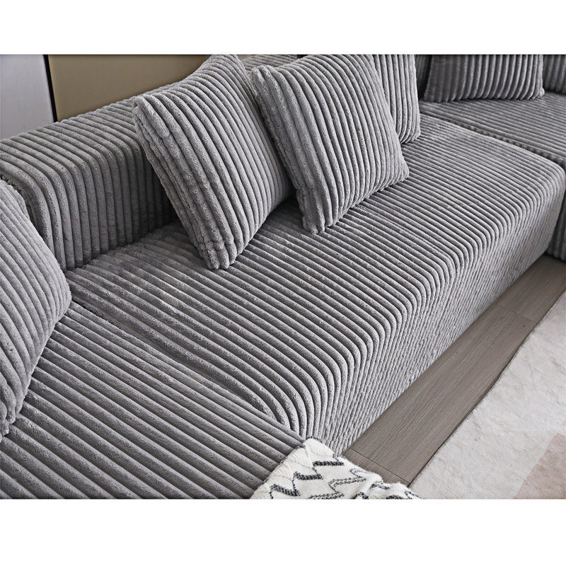 Canapé modulaire rembourré, Gris antique