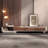 Walnut + Beige Manufactured Wood TVStands