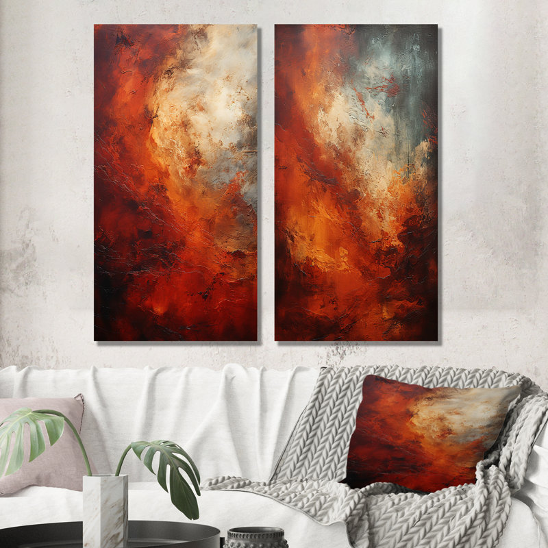 Planète mystérieuse Maroon Mars - planètes, ensemble d'art mural en métal, H 28 po x l 24 po