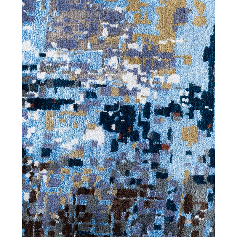 Overdyed One-of-a-Kind 9' 1" X 12' 1" Hand Knotted Area Rug