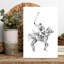 Croquis de cheval de course en action - Illustration murale contemporaine-130804571