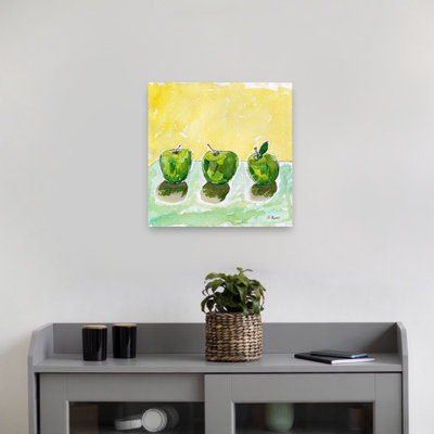 Vibrant Apple Still Life Contemporary Minimalist Organic Fruit Nature Wall Art Print
