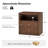 Cruce Modern 2-Drawer Solid Wood Nightstand with No Assembly Required and Built-In Charging Station-1611642264