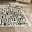 Tapis beige / noir moderne Hennings-516678583