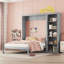 Lit escamotable double, lit escamotable avec tablettes-1161392667