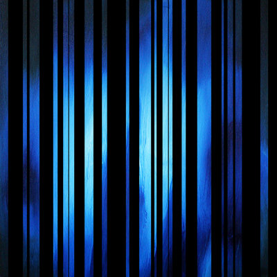 Madart Inc. rayures noires et bleu passion