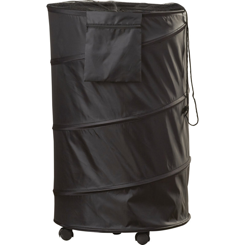 Fabric Rolling Laundry Hamper with Handles