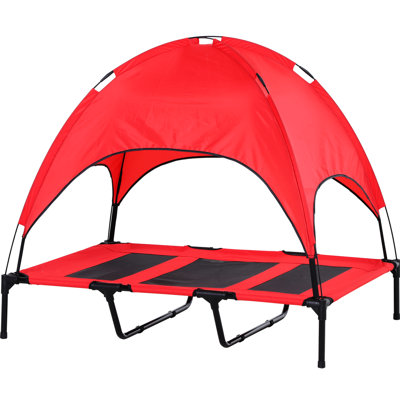 Portable Elevated Dog Bed With Canopy, High - Quality Breathable Fabric, Foldable For Xxl Owners Modern Cot Airflow Facilitating Mesh, Lightweight Steel, Dogs