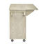 Îlot de cuisine en bois de frêne plaqué de frêne de 51,2 po (papier pas cher) avec abattant, îlot de cuisine sur roulettes avec support de rangement interne et chariot de cuisine roulant-1418432416