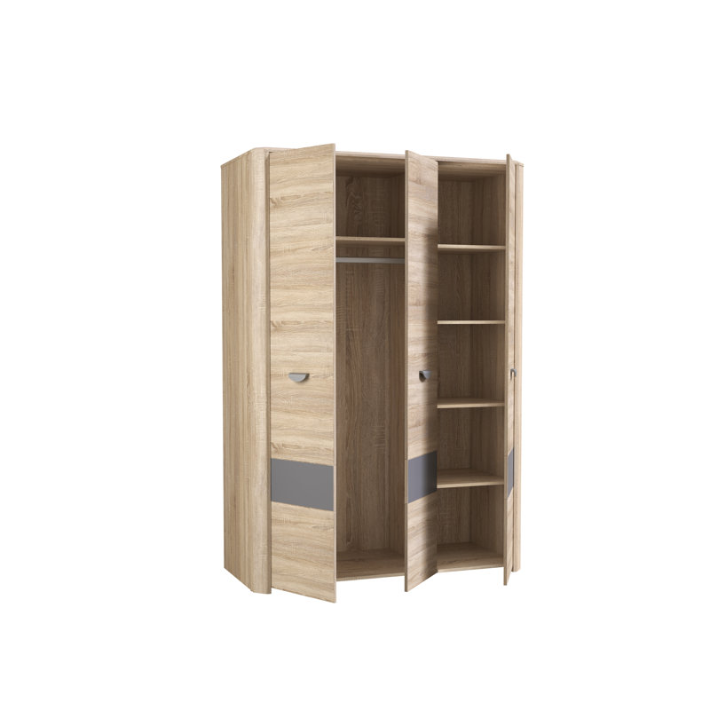 Bramley 3 Door Manufactured Wood Wardrobe