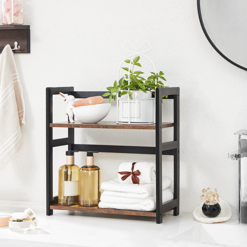 Abberton Spice Rack, Black/Brown