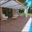 Carreaux de terrasse emboîtables pour des espaces extérieurs polyvalents, installation facile-111837053