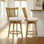 Tabouret de bar en bois d'hévéa à hauteur de comptoir ou de bar Demeterius-164590586-164590580-164590583