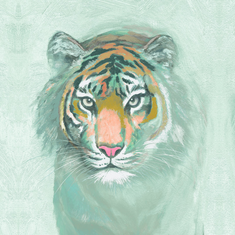 Soft Tiger - Wrapped Canvas Art Prints, 122cm H x 122cm W