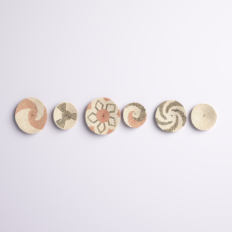 Handmade Boho Abstract Wall Decor on Fabric