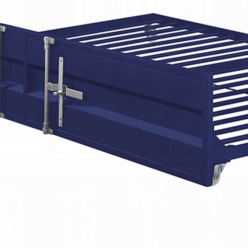 Lit gigogne Gunmetal, Bleu