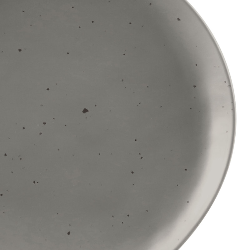 Morocco 8" Melamine Appetizer Plate, Dark Gray