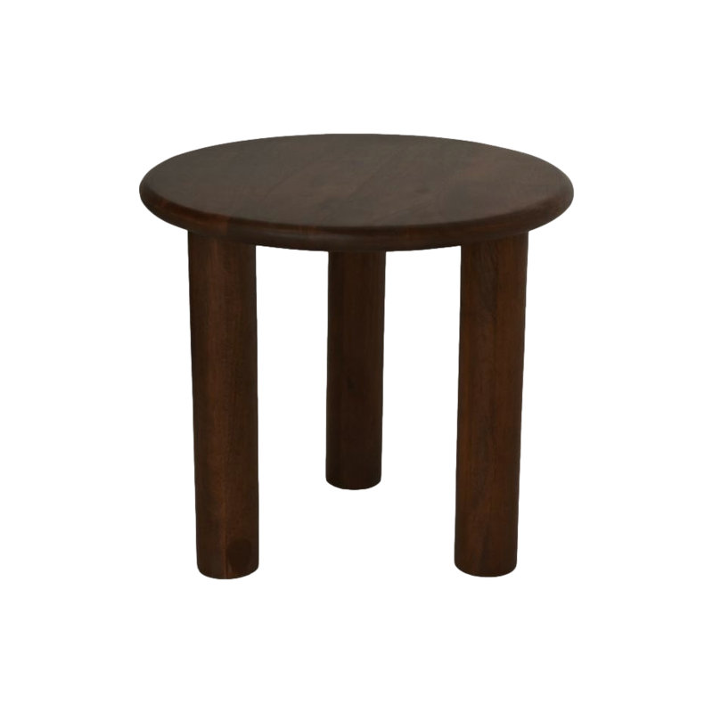 Blina Solid Wood End Table, Brown