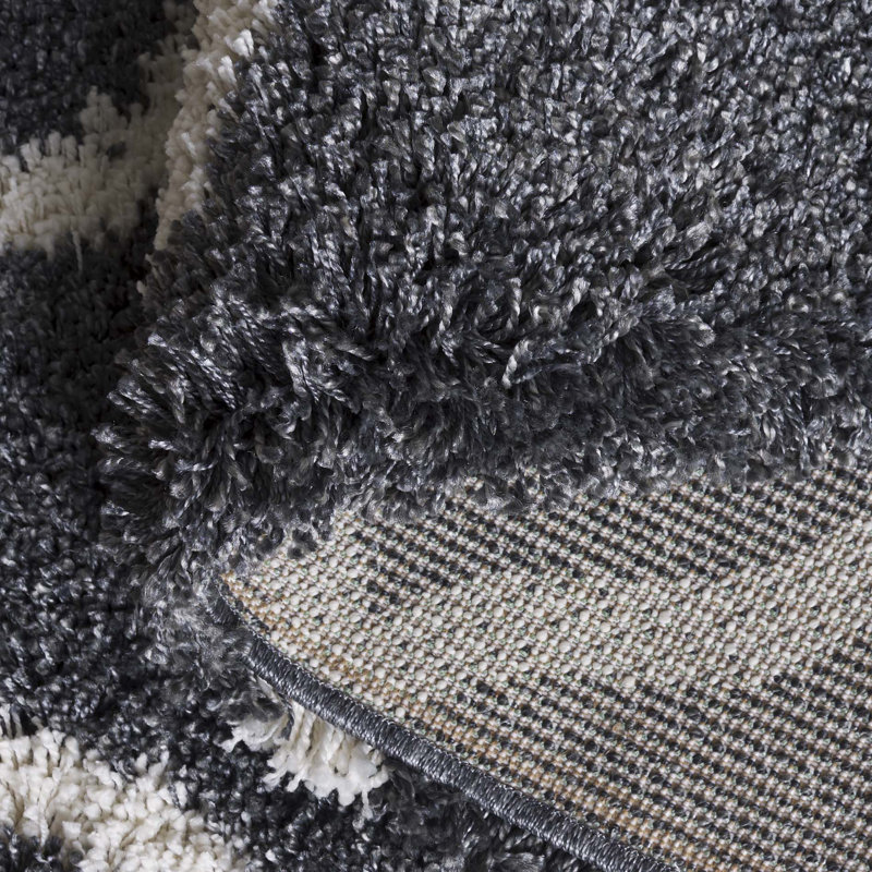 Darrold Hudson Shag Performance Geometric Rug, Rectangle 5'3" x 7'6"