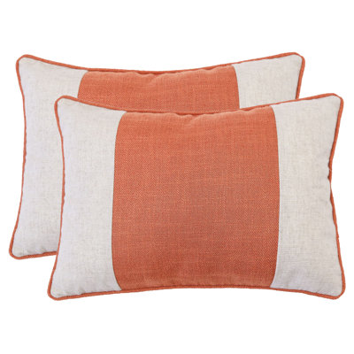  Rectangular Outdoor Linen Pillow Cover & Insert