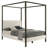 Tibold Upholstered Queen Canopy Bed Vanilla-94587793