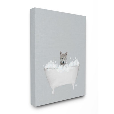 " Wolf Blue Bath " by Leah Straatsma