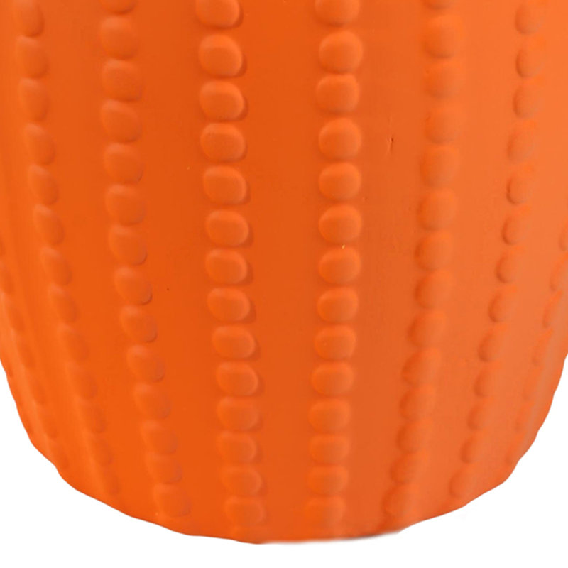 Vase de table en céramique 15,75 po Kaci Orange, Orange