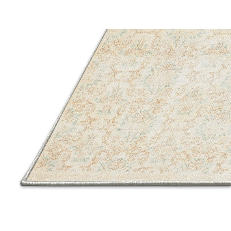 Tapis traditionnel beige / crème Vevay, Rectangle 5 pi x 7 pi
