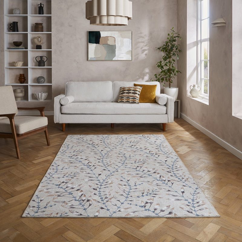 Harlequin Chaconia Putty Forest - 120 x 170, Rectangle 76 x 150 cm, Beige